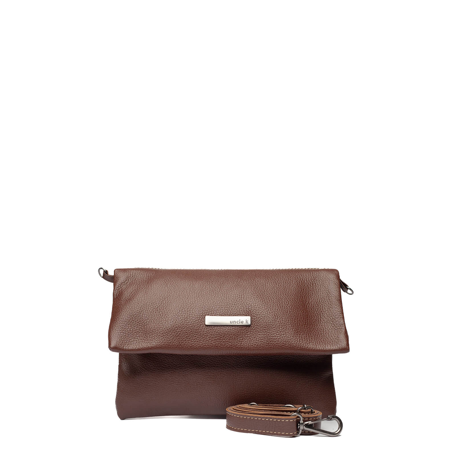 bolsa de couro 61290 i25 marrom U