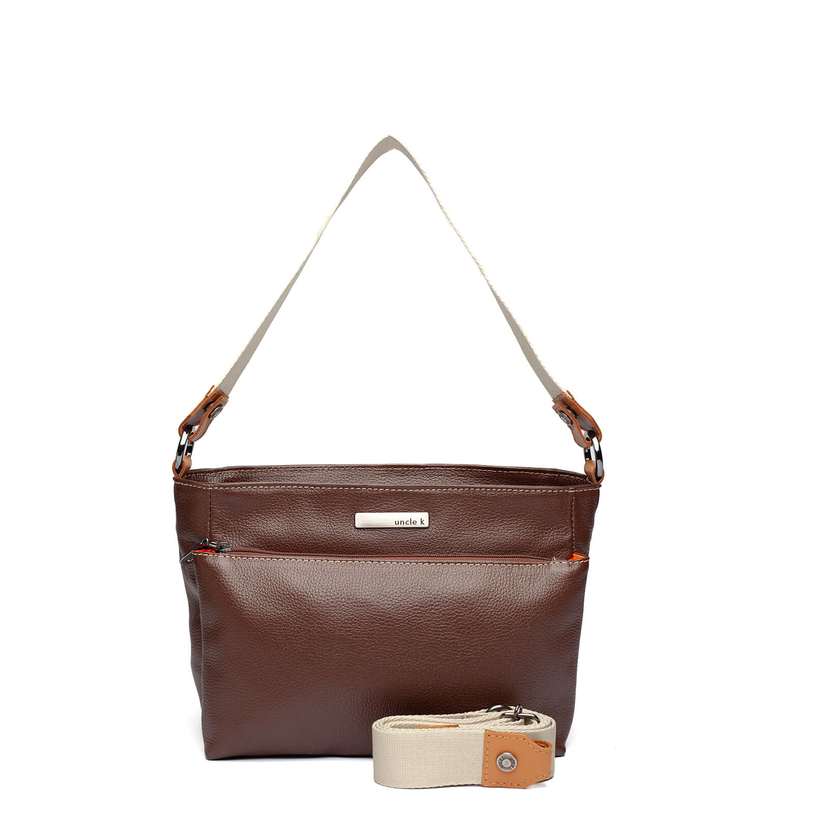 bolsa couro 61107 i25 marrom U