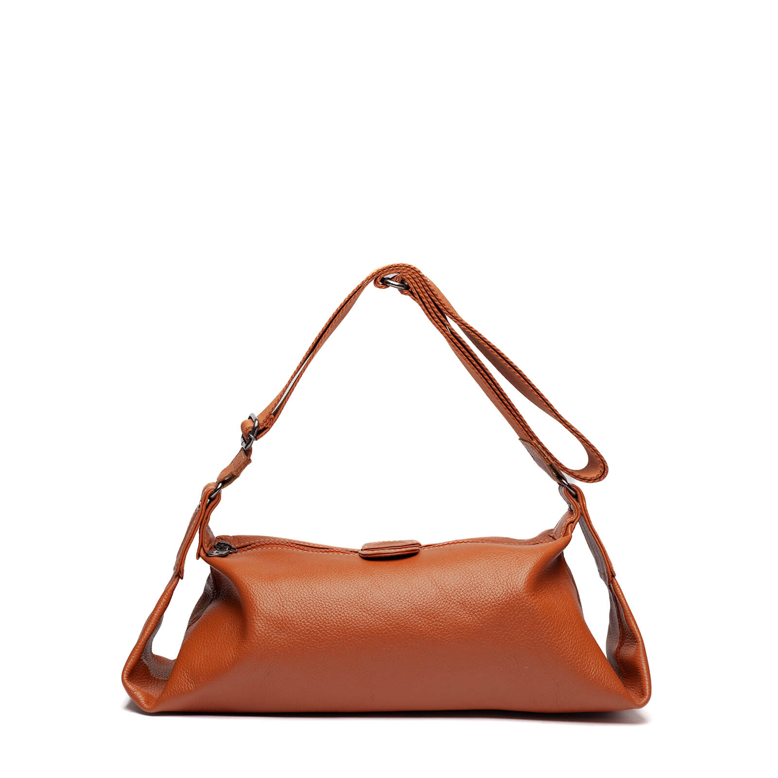 bolsa tiracolo couro 61297 i25 caramelo U